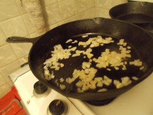 cooked onion