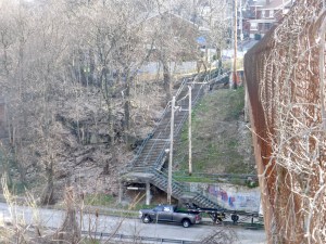stairs from Murray Avenue to Beechwood Blvd.