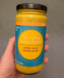 jar of Simply Balanced Yellow Curry Simmer Sauce